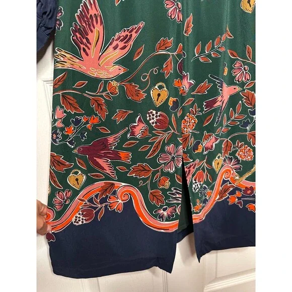 Boden Green Floral Midi Dress - Picture 5 of 15